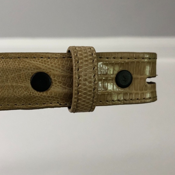 BKC Lot of 2 Black/Yellow Exotic Skin Belts Sz2 main image 14